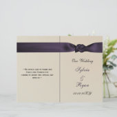 ボーフェイクアメジスト紫の結婚式プログラム (スタンド正面)