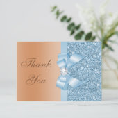 ボーフェイクシークインブルーミルクチョコレートありがとう サンキューカード (スタンド正面)