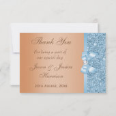 ボーフェイクシークインブルーミルクチョコレートありがとう サンキューカード (裏面)