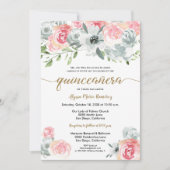 ボーフェミニンウォーター色フローラキンセアニェラ 招待状 (正面)