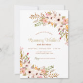 ボーフェミニンーバラフローラ80th誕生日パーティー 招待状 (正面)