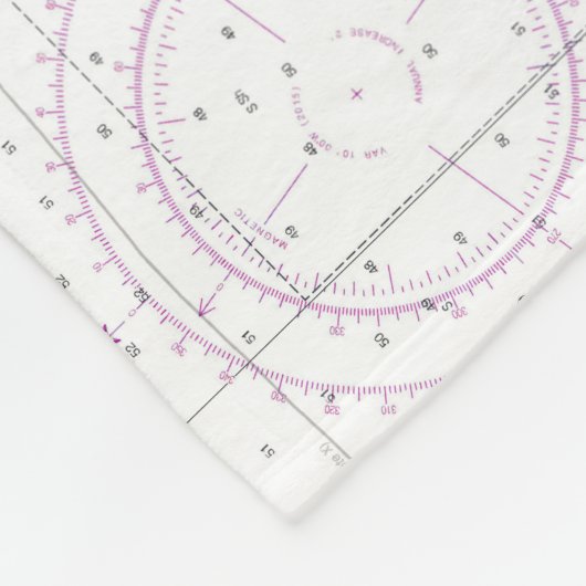 ボーフォートの入り江とコアのサウンドチャートの一部 フリースブランケット (角)