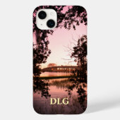 ボーフォートウッズ記念橋の日没 Case-Mate iPhoneケース (裏面)