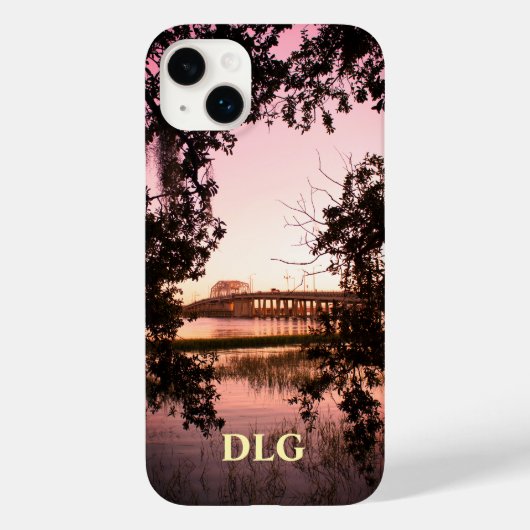 ボーフォートウッズ記念橋の日没 Case-Mate iPhoneケース (裏面)