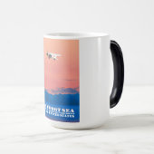 ボーフォートシーカナダUSA旅行ポスター モーフィングマグカップ (正面右)