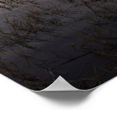 ボーフォートポスターの日没の森の記念橋 ポスター (角)