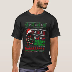 ボーフマスの醜いメリークリスマスシュエのためのゴードン・セッター Tシャツ