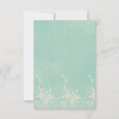 ボーフローラスカルライトターコイズ結婚ズ 出欠カード (裏面)