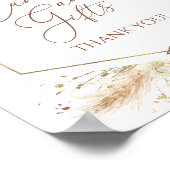 ボーフローラブライダルシャワーカード及びギフトサイン ポスター (角)