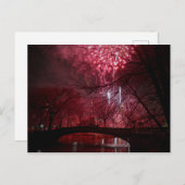 ボーブリッジセントラルパークニューヨークシティニューイヤーイブ シーズンポストカード (正面/裏面)