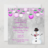 ボーブルスウィンターツリー&雪だるまクリスマスパーティー 招待状 (裏面)