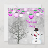 ボーブルスウィンターツリー&雪だるまクリスマスパーティー 招待状 (正面)