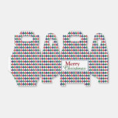 ボーブルパターンクリスマス フェイバーボックス (折り畳みなし)