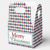 ボーブルパターンクリスマス フェイバーボックス (オープン)