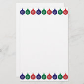 ボーブルパターンクリスマス 便箋 (正面/裏面)