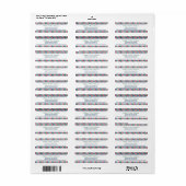 ボーブルパターンパーソナライズされたクリスマス ラベル (フルシート)