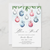 ボーブルフェスティバル冬クリスマスジェンダーの明け 招待状 (正面)