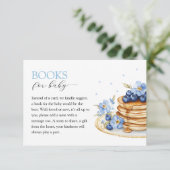 ボーブルーベリーパンケーキベビーブランチベビーシャワー エンクロージャーカード (スタンド正面)