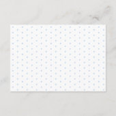 ボーブルーベリーパンケーキベビーブランチベビーシャワー エンクロージャーカード (裏面)