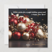 ボーブル付きクリスマスカード シーズンカード (裏面)