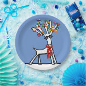 ボーブル装飾のクリスマストナカイ ペーパープレート (パーティー)
