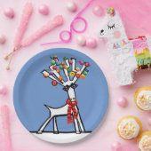 ボーブル装飾のクリスマストナカイ ペーパープレート (パーティー)