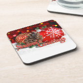 ボーブル&パインコーン コースター (左側)