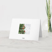 ボーブル、モミ、コーンGerman Christmas Holiday Card シーズンカード (裏面)