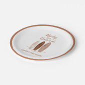 ボーベビーオンボードベビーシャワー ペーパープレート (アングル)