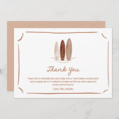 ボーベビーオンボードベビー男女兼用シャワー サンキューカード (正面/裏面)