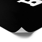 ボーベボバおもしろいティープンダークBG ポスター (角)