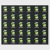 ボーベボバおもしろいティープンダークBG ラッピングペーパー (フラット)