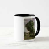 ボーベー、c.1850の近くの村の郊外 マグカップ (正面右)