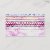 ボーホアステカ木水カラーヨガインストラクター 名刺 (裏面)