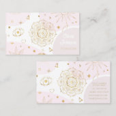 ボーホアストロロジー金ゴールド天相 名刺 (正面/裏面)