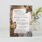 ボーホアベアQRコード写真 ウェディングアフターパーティー招待状 招待状 (スタンド正面)