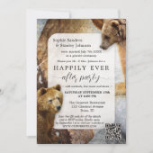 ボーホアベアQRコード写真 ウェディング後の招待状 招待状 (正面)