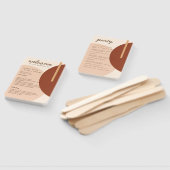 ボーホアーストーン抽象芸術サークル結婚式 プログラム ハンドファン (組立なし)