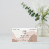 ボーホアースーンジュエリーメーカーQrロゴ 割引カード (スタンド正面)