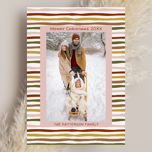 ボーホアース音手描き折り畳みクリスマスカード カード