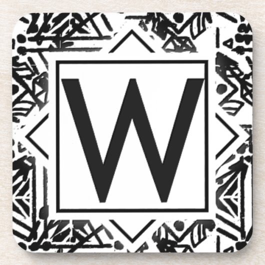 ボーホウィモノグラム コースター (正面)