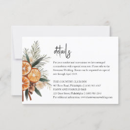 ボーホウィンターウェディングの詳細 招待状