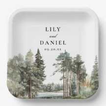 ボーホウォーターカラーレイクフォレストウッドランド結婚ズ