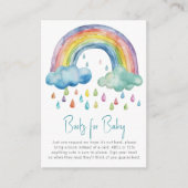 ボーホウォーター色レインボーブックスベビー エンクロージャーカード (正面)