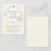 ボーホウォーター色レインボーブックスベビー エンクロージャーカード (正面/裏面)