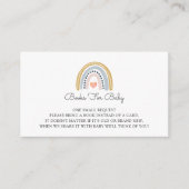 ボーホウォーター色レインボーブックベビー エンクロージャーカード (正面)