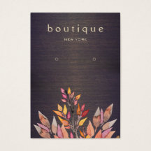 ボーホウッドジュエリーイヤリング表示カード