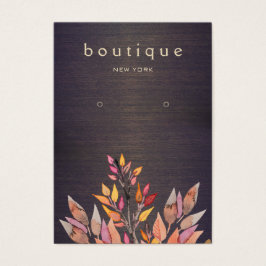 ボーホウッドジュエリーイヤリング表示カード