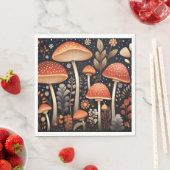ボーホウッドランドのキノコのパターン スタンダードランチョンナプキン (インサイチュ)