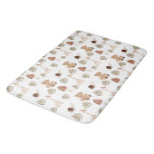 ボーホウッドランドジャングル動物のパターン バスマット (アングル)